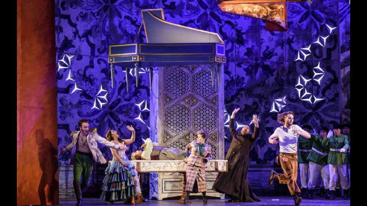 Backdrop for Il Barbiere di Siviglia