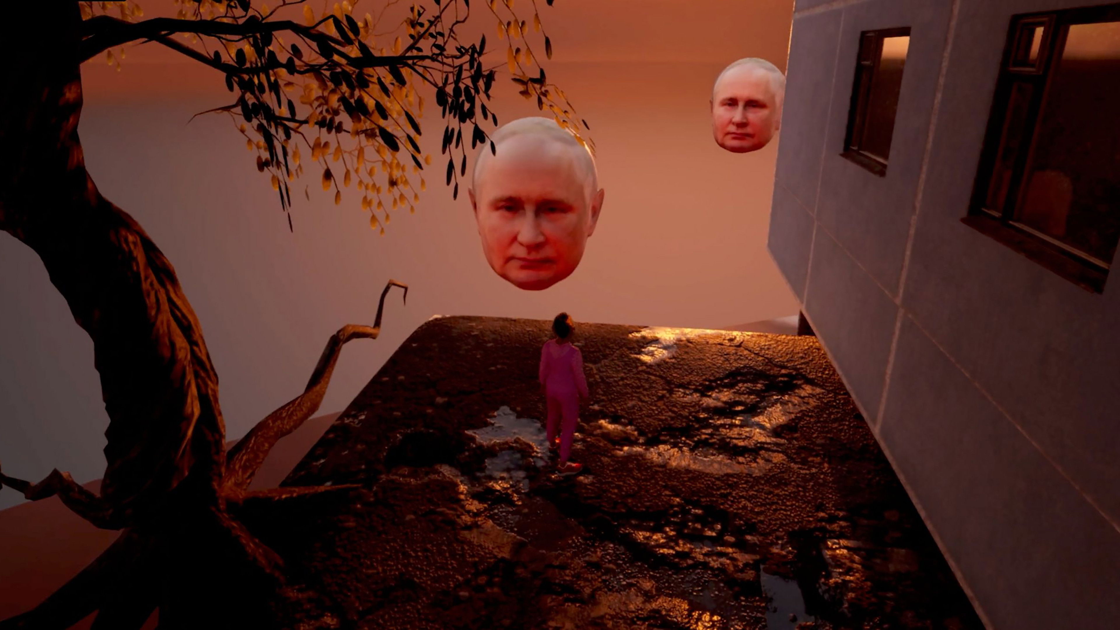 Backdrop for Dreams about Putin