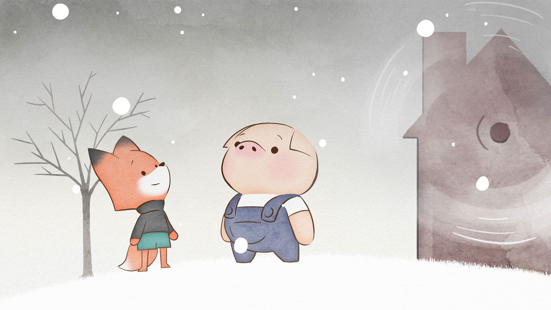 Backdrop for Pig: The Dam Keeper Poems