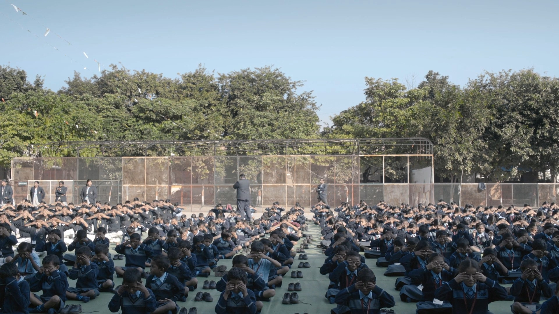 Backdrop for A Rifle and a Bag