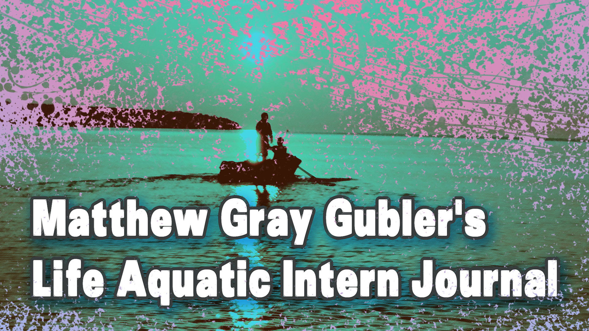 Backdrop for Matthew Gray Gubler's Life Aquatic Intern Journal