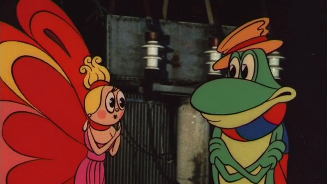 Backdrop for Maria and Mirabella in Transistorland