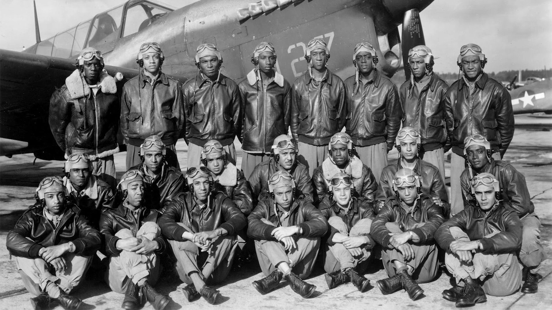 Backdrop for Nightfighters: The True Story Of The 332nd Fighter Group--The Tuskegee Airmen