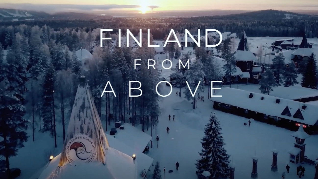 Backdrop for Finland from above