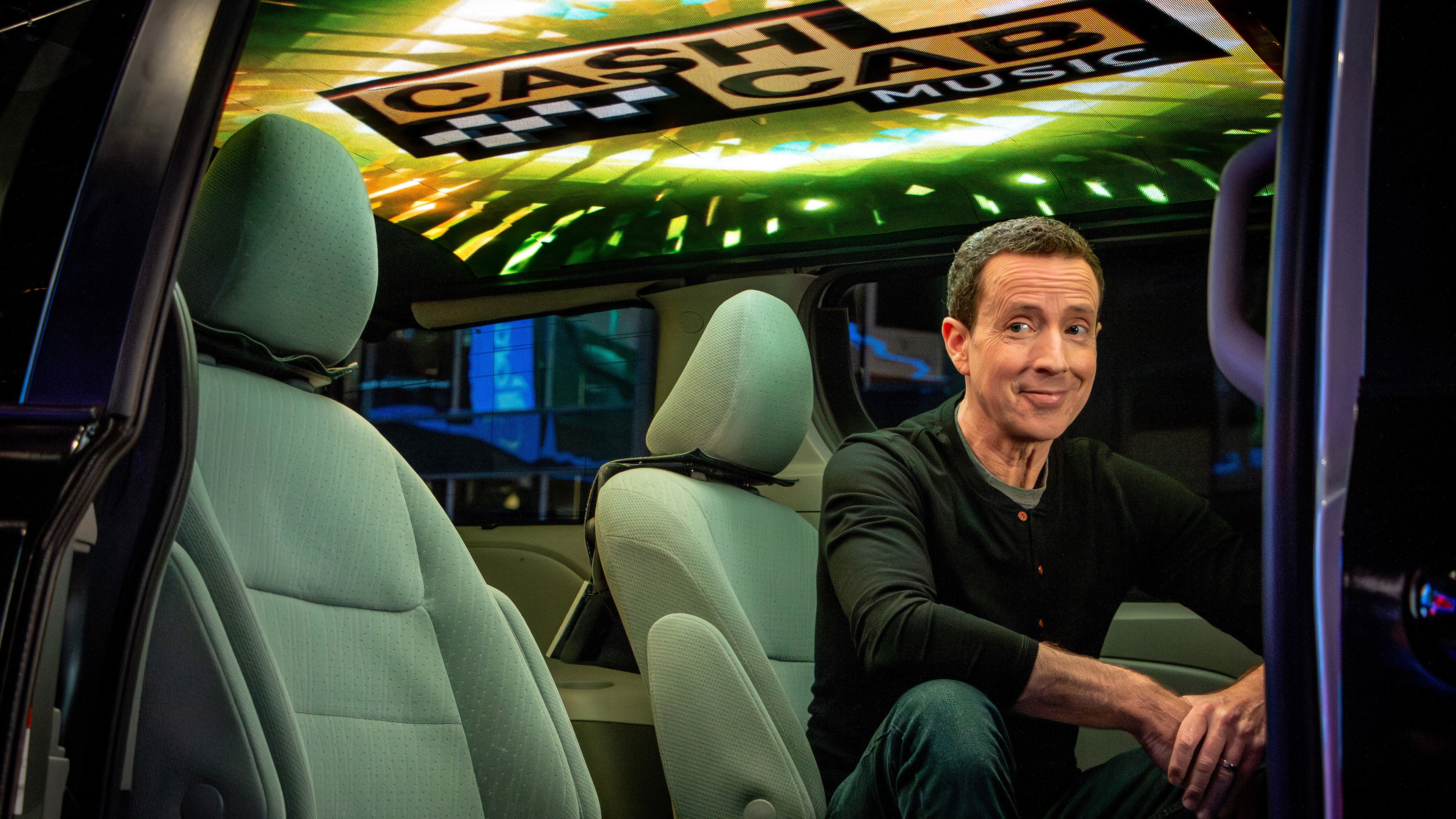 Backdrop for Cash Cab Music