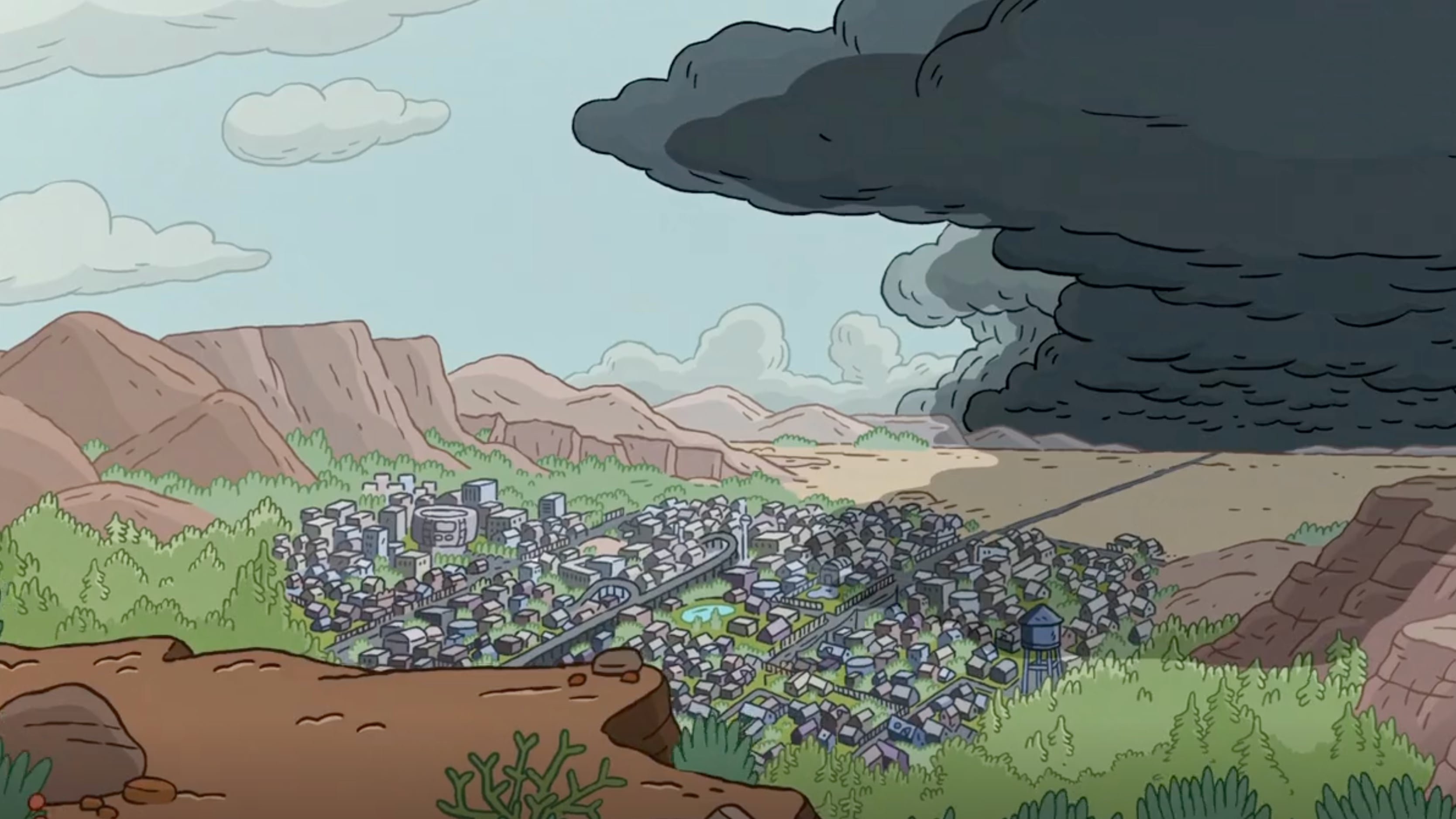 Backdrop for Clarence’s Stormy Sleepover