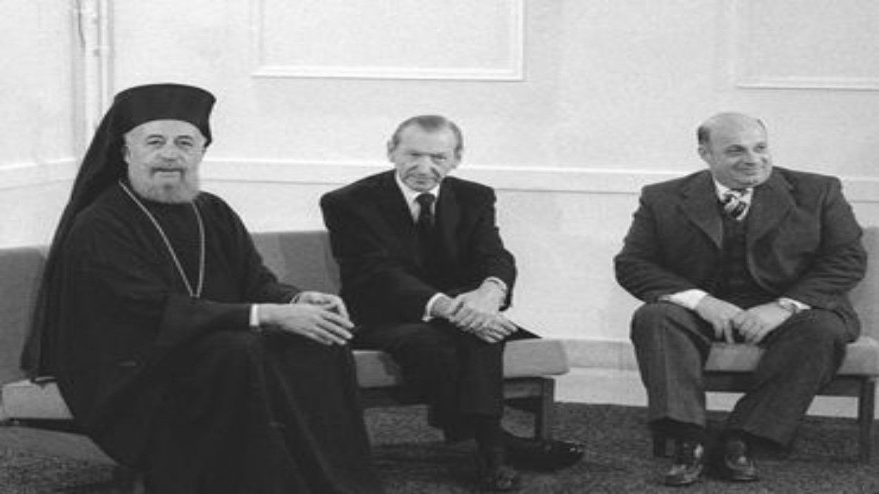 Backdrop for 50 Years of Cyprus: Black and white hopes