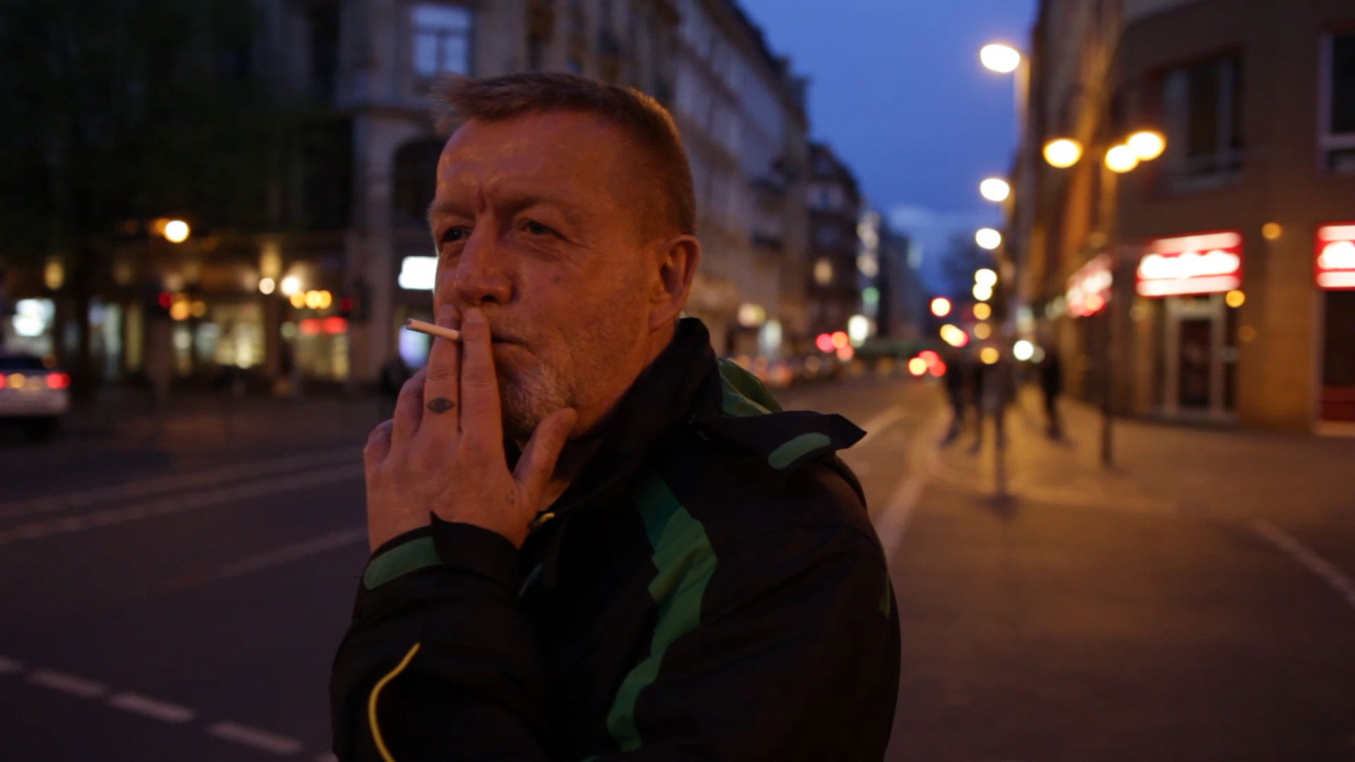 Backdrop for Thomas Adam - Frankfurt von unten