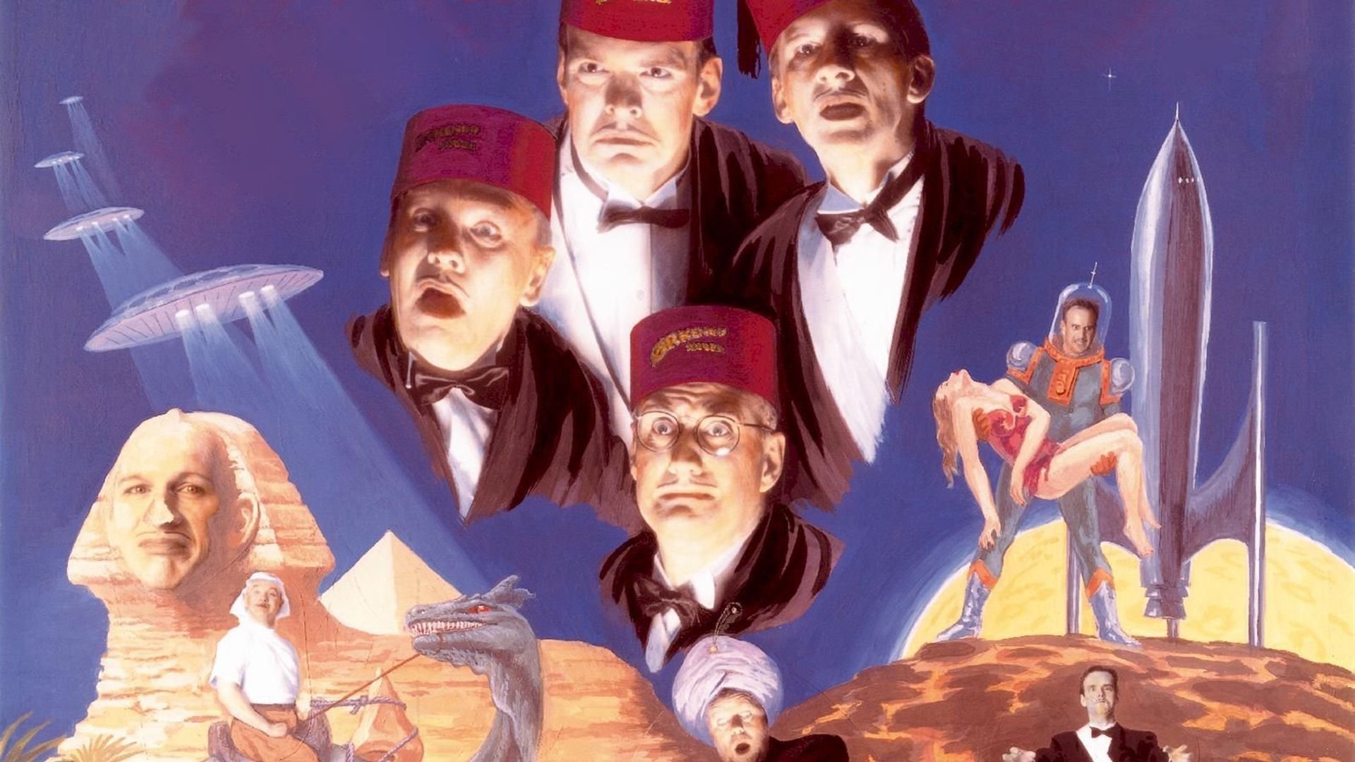 Backdrop for Ørkenens Sønner: Gå aldrig tilbage til en fuser