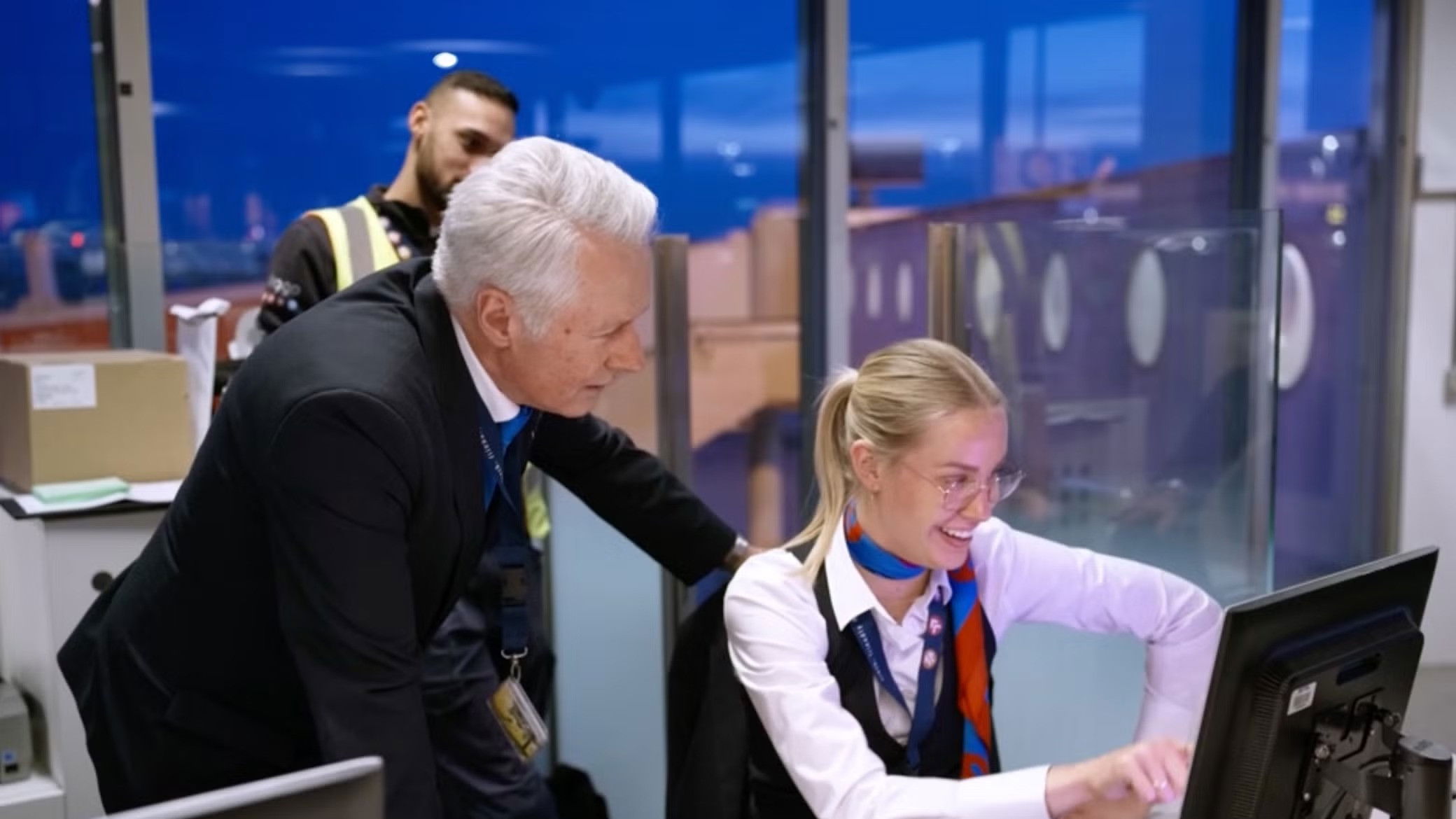 Backdrop for Schiphol Airport