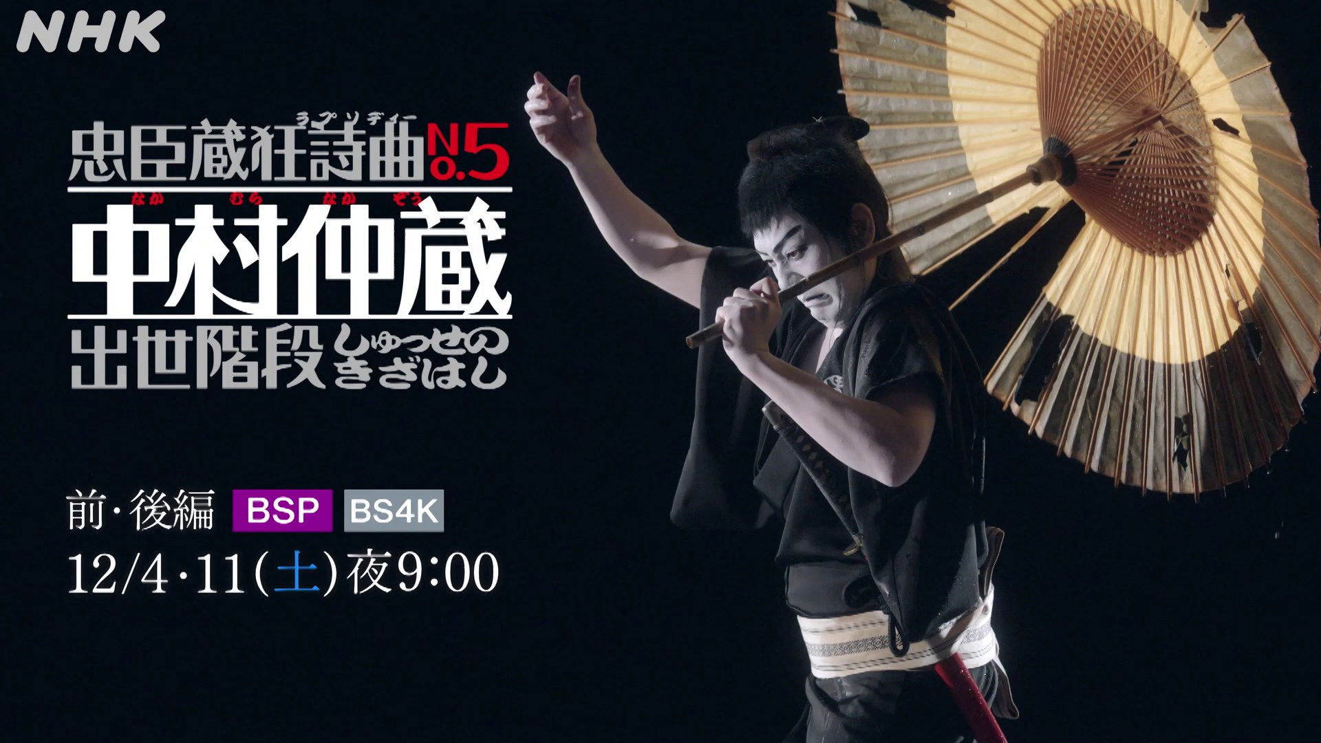 Backdrop for Chushingura Rhapsody No. 5: Nakamura Nakazo - Shusse no Kizahashi