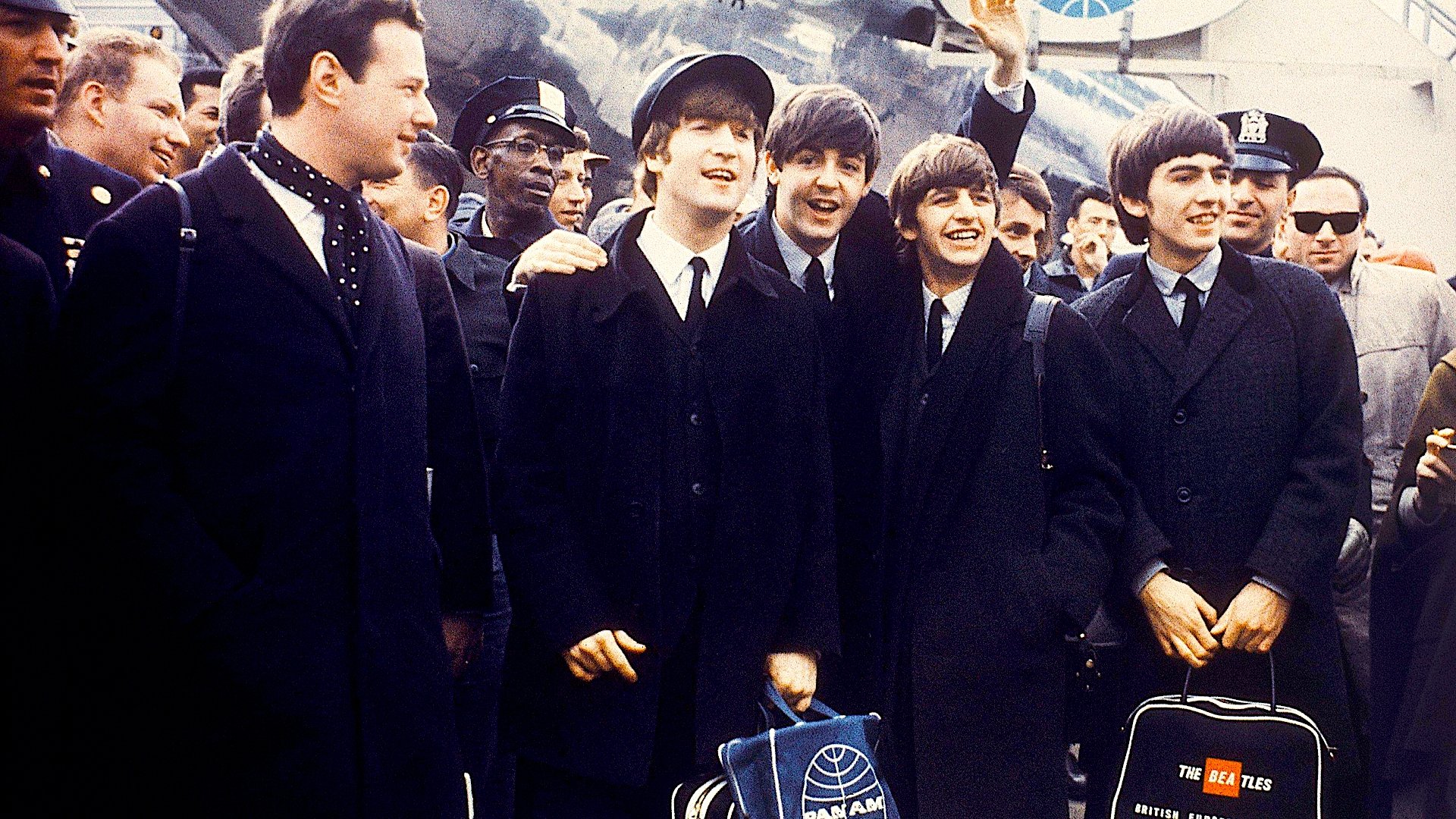Backdrop for The Beatles: The First U.S. Visit