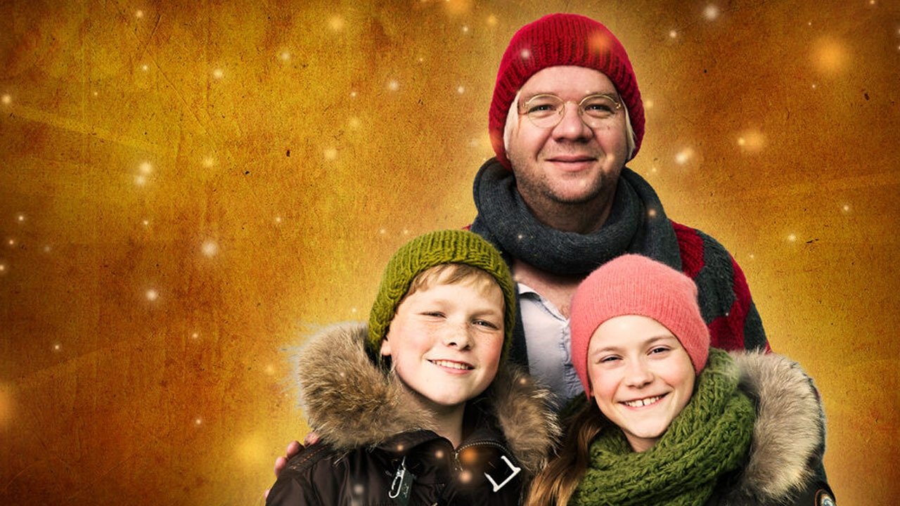 Backdrop for Tvillingerne og Julemanden