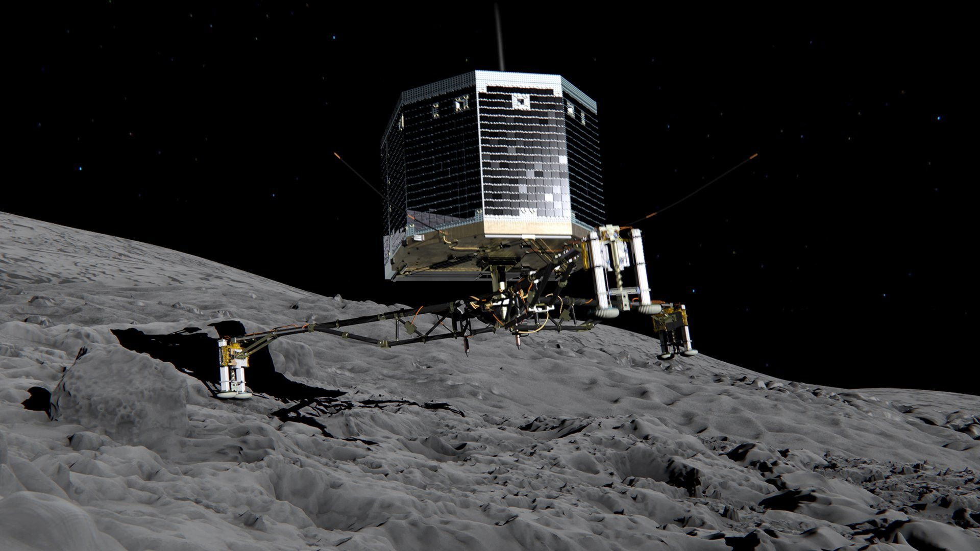 Backdrop for Landing On A Comet: Rosetta Mission