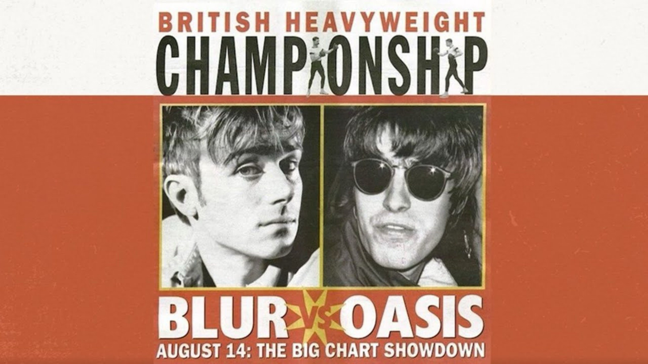 Backdrop for Oasis vs. Blur | Duel at the Peak of Britpop
