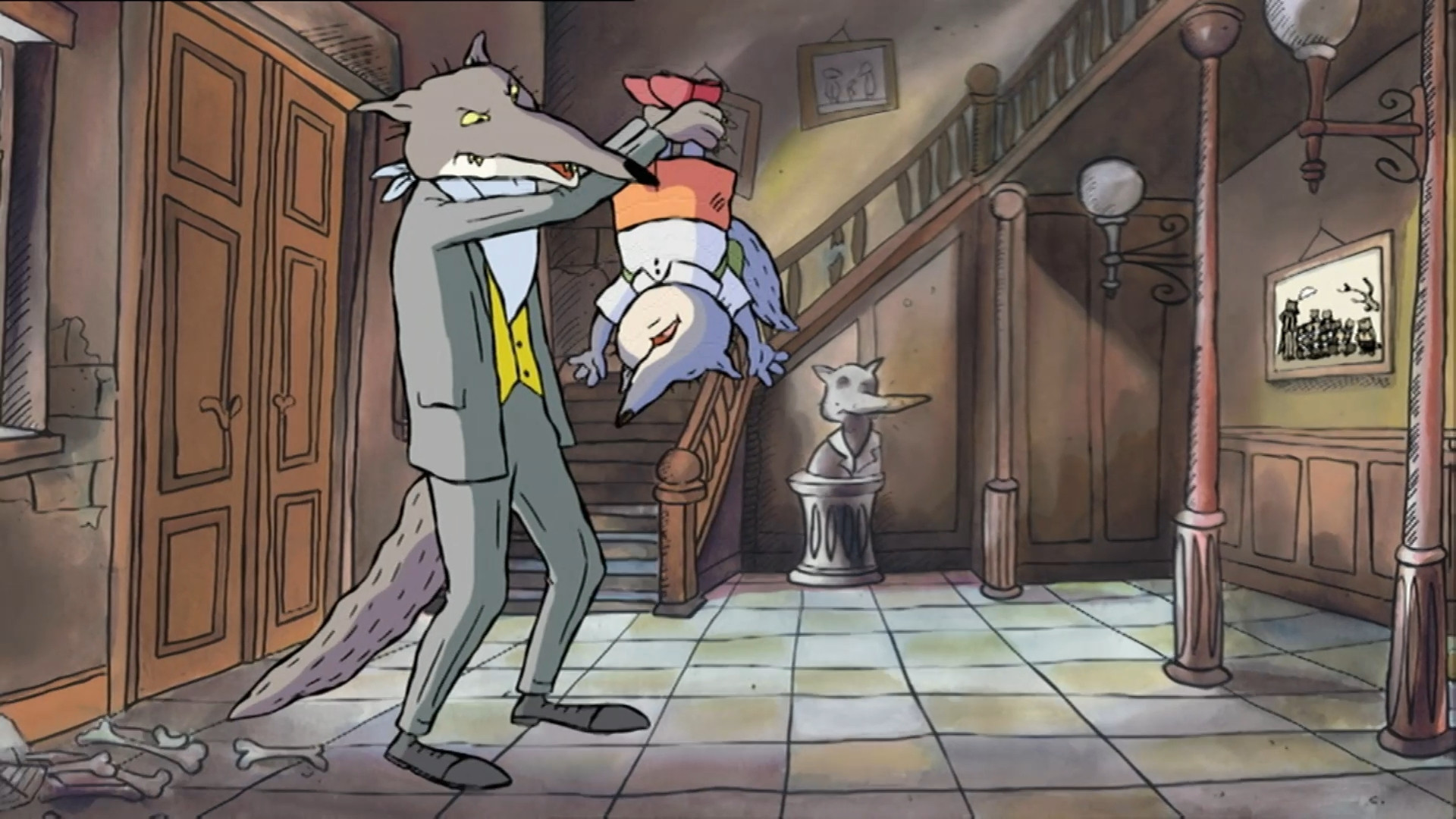 Backdrop for Little Wolf's Book of Badness