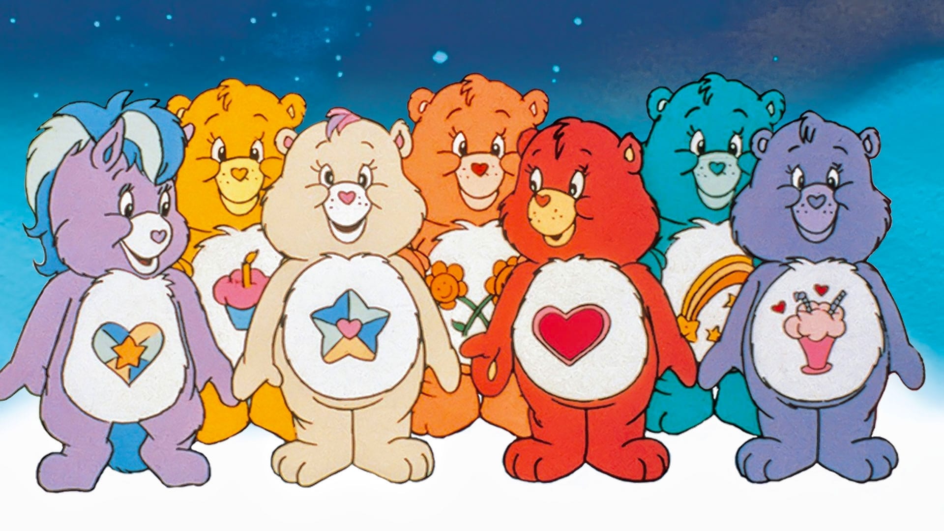 Backdrop for The Care Bears