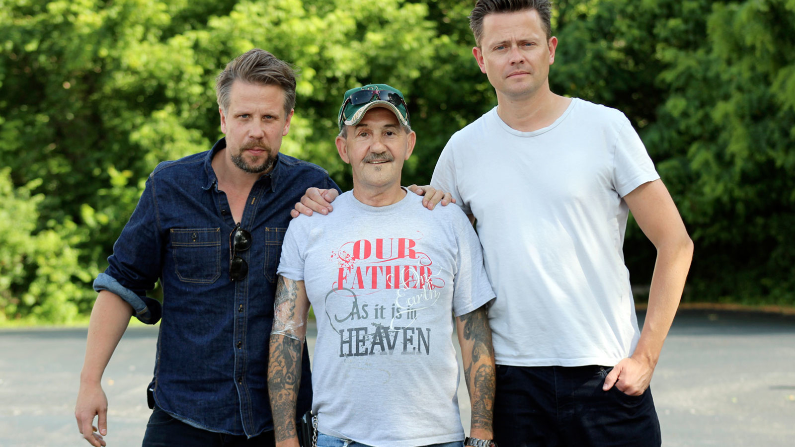 Backdrop for I Trumpland med Filip & Fredrik