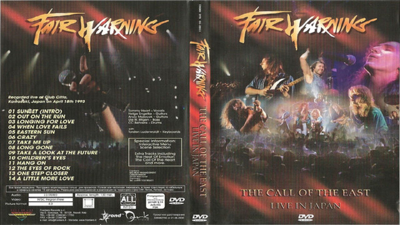 Backdrop for Fair Warning: The Call of the East Live In Japan 1993