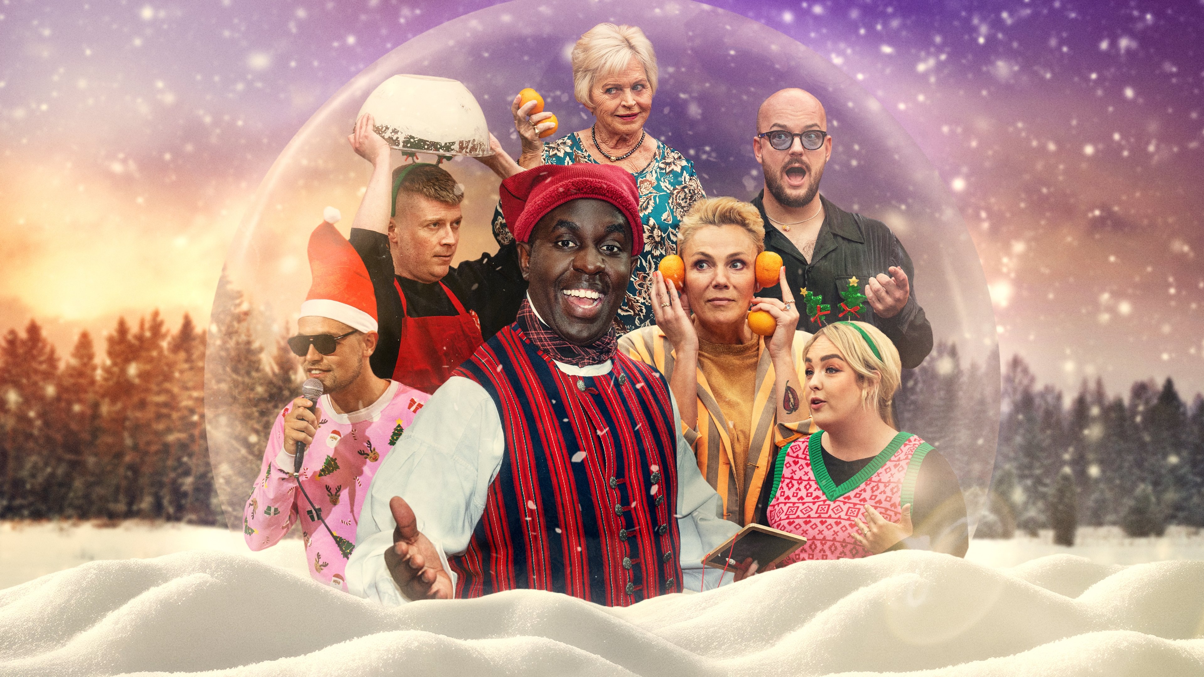 Backdrop for 24 stjerners julekalender