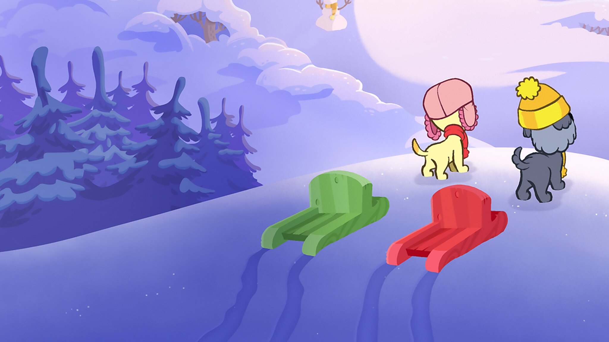 Backdrop for Woozle and Pip in Search of the Scallywagger!