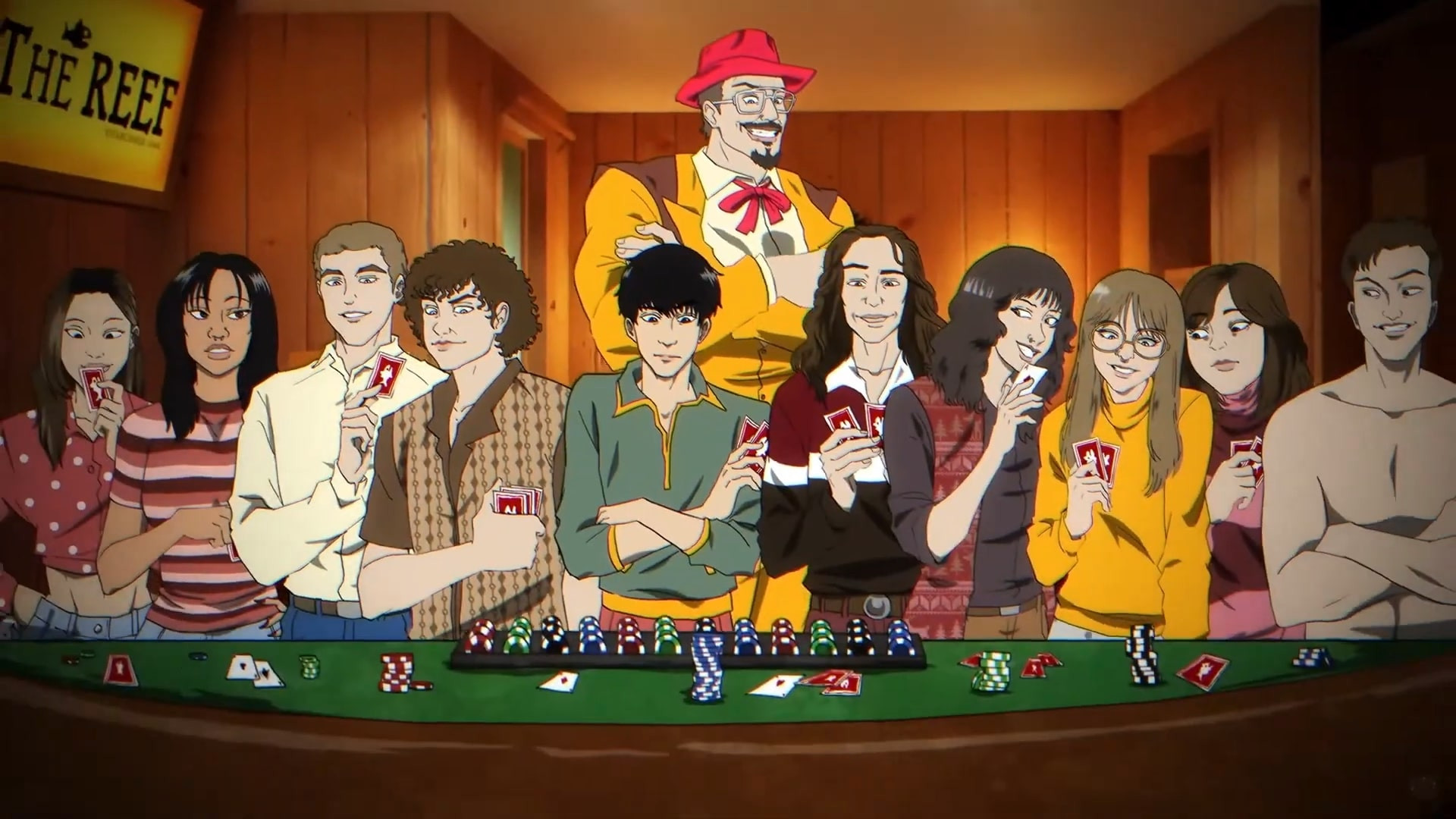 Backdrop for fishtank