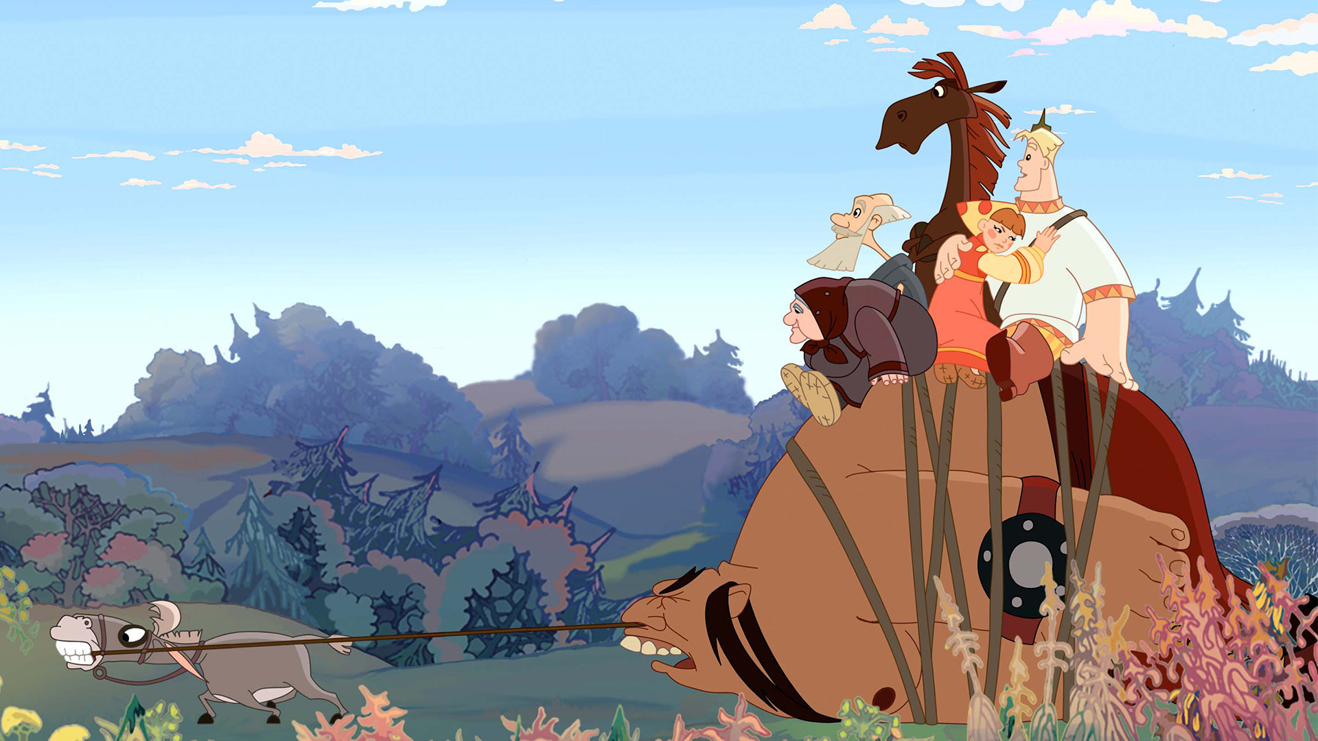 Backdrop for Alesha Popovich and Tugarin the Dragon