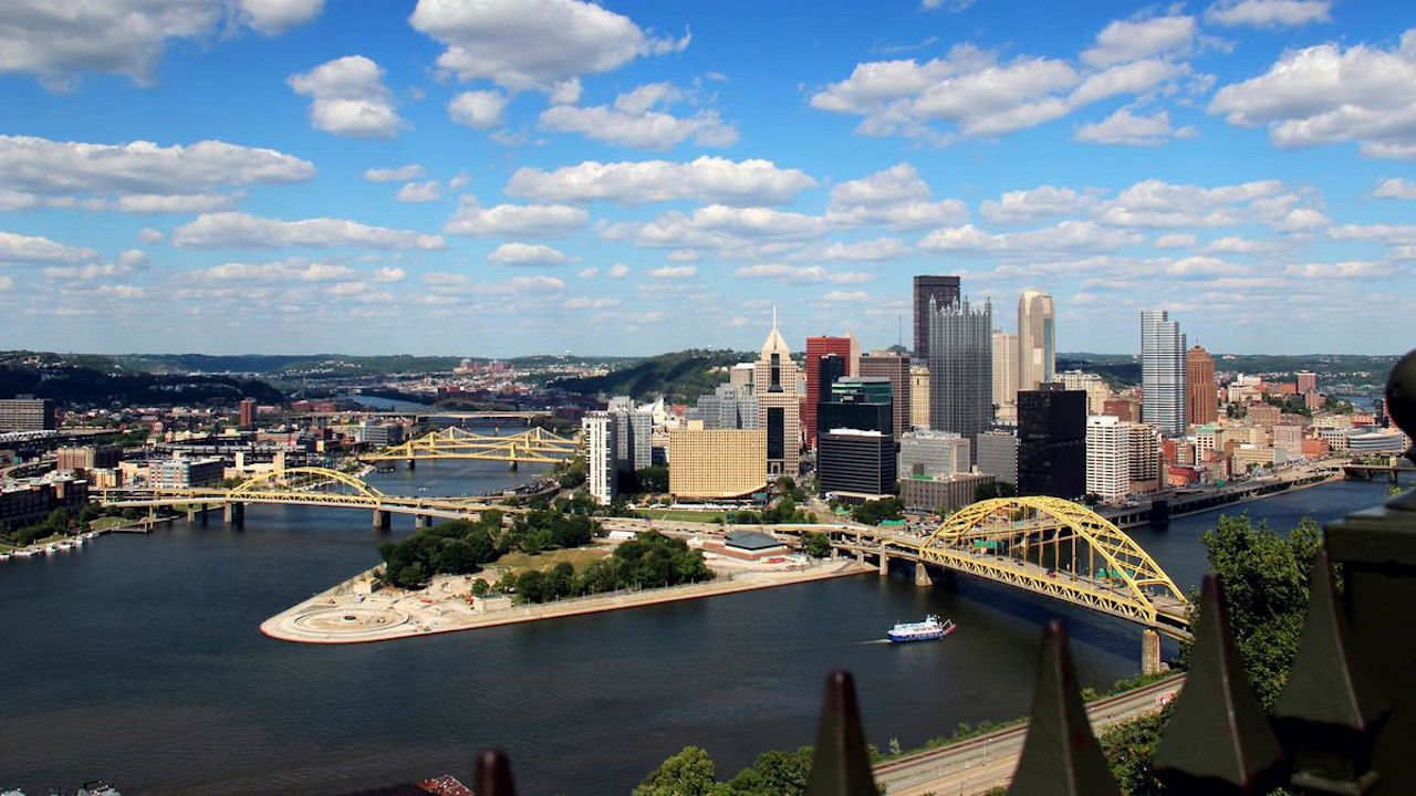 Backdrop for Downtown Pittsburgh