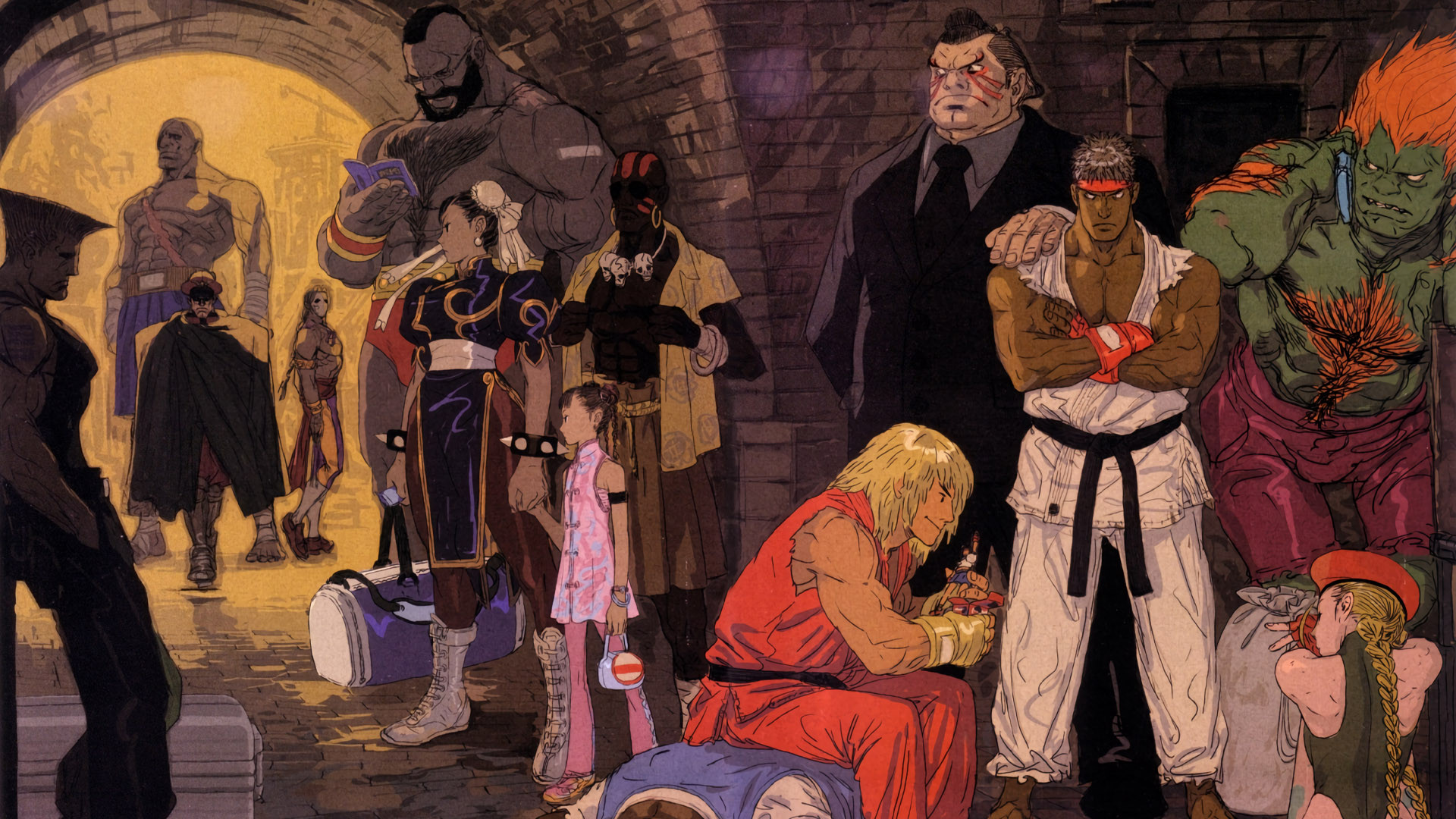 Backdrop for STREET FIGHTER SAGA ~Kakutou Bushiden~ Famitsu DVD Video