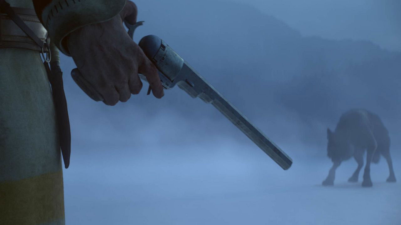 Backdrop for Alone: a Wolf's Winter