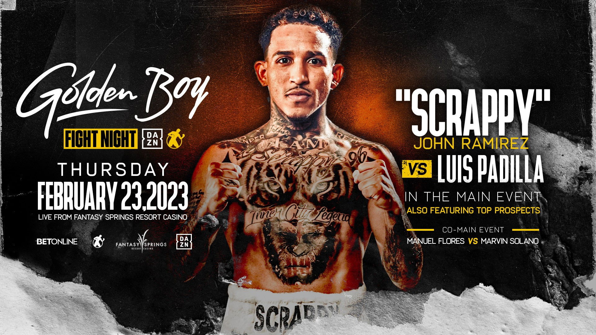 Backdrop for John Ramirez vs. Luis Padilla