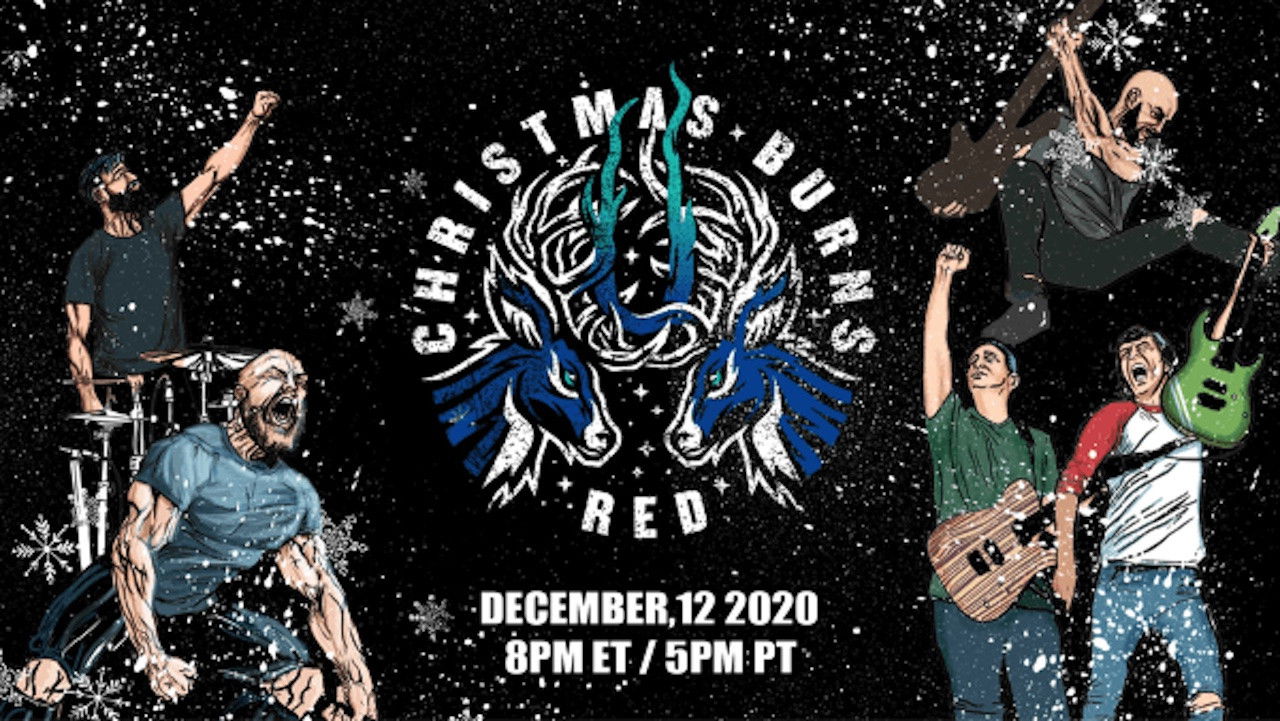 Backdrop for Christmas Burns Red