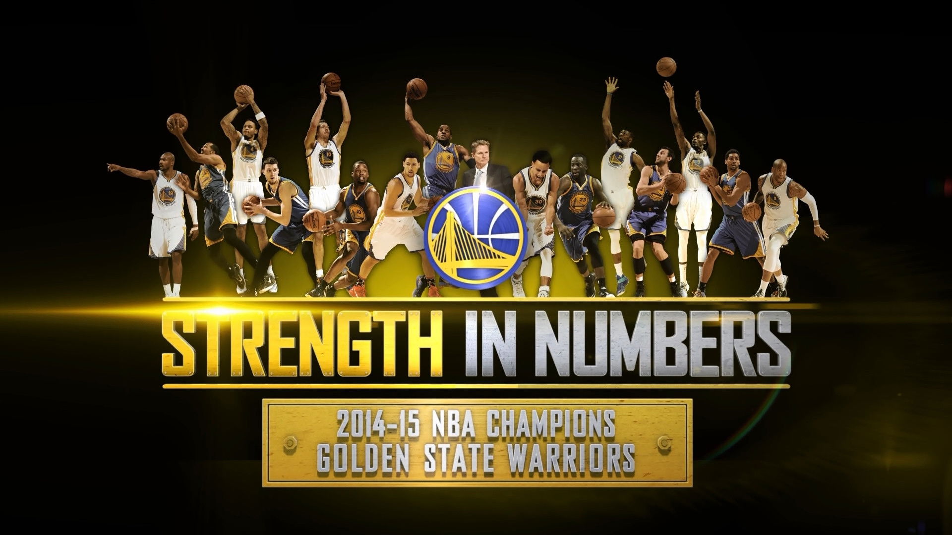Backdrop for 2015 NBA Champions: Golden State Warriors