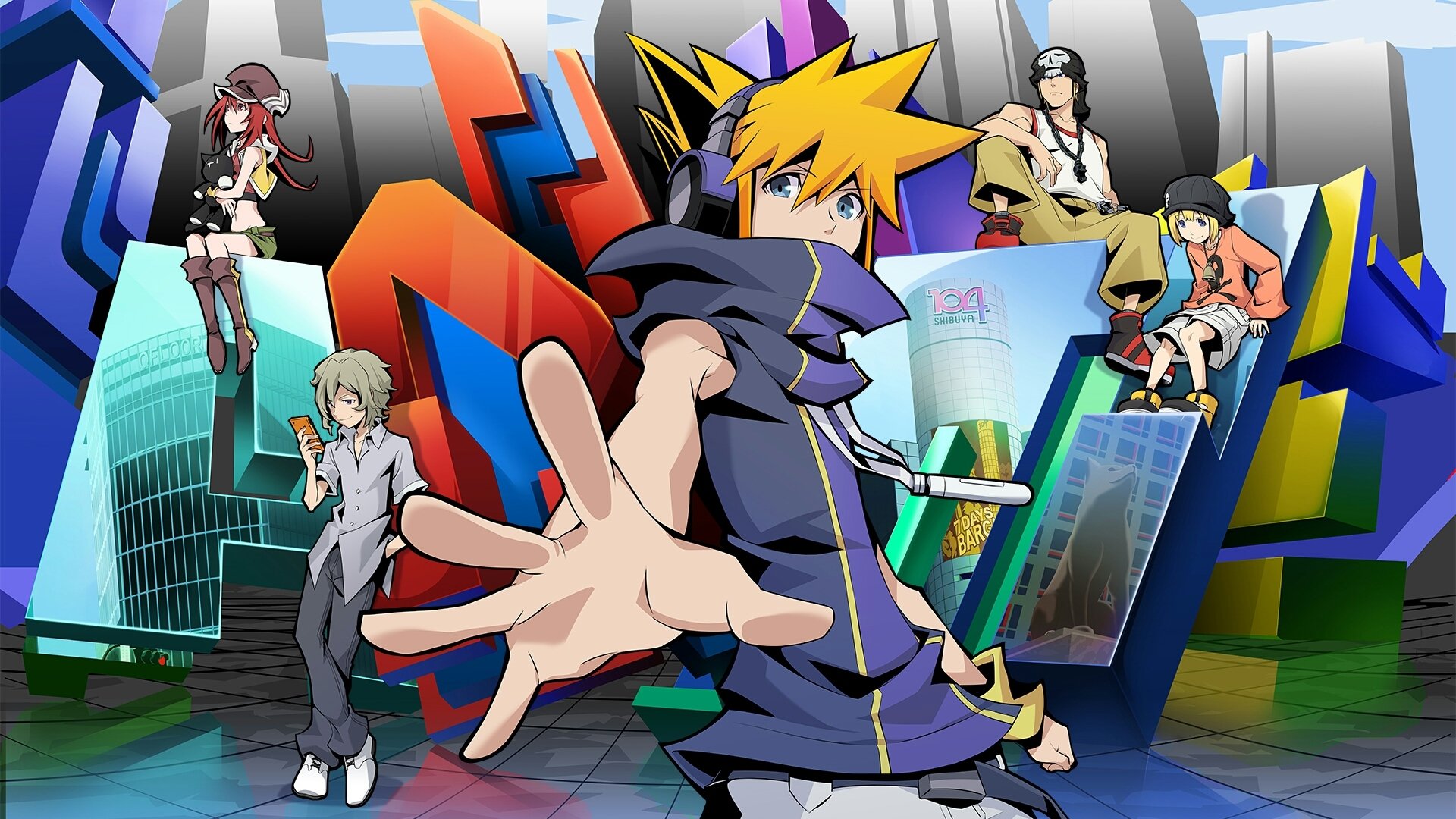 Backdrop for The World Ends with You: The Animation