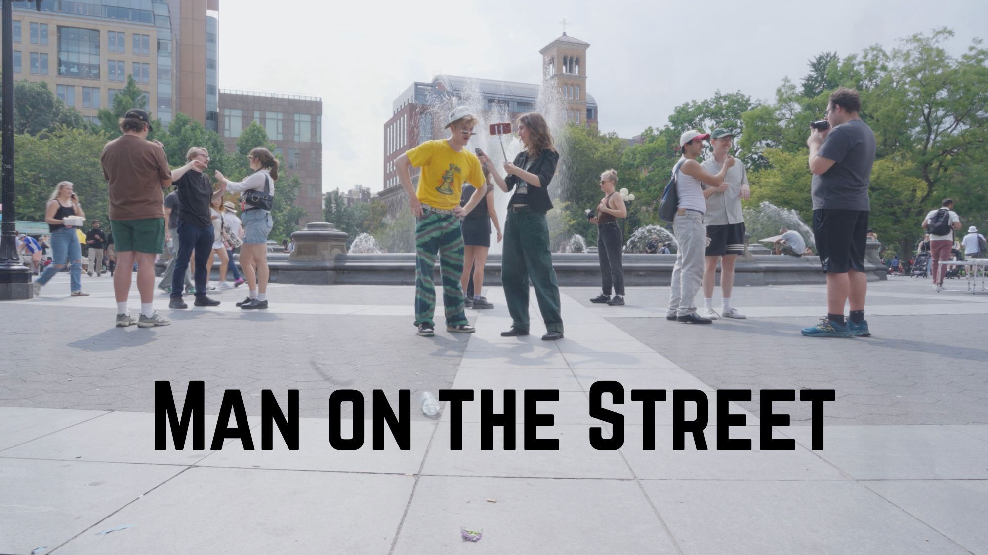 Backdrop for Man on the Street