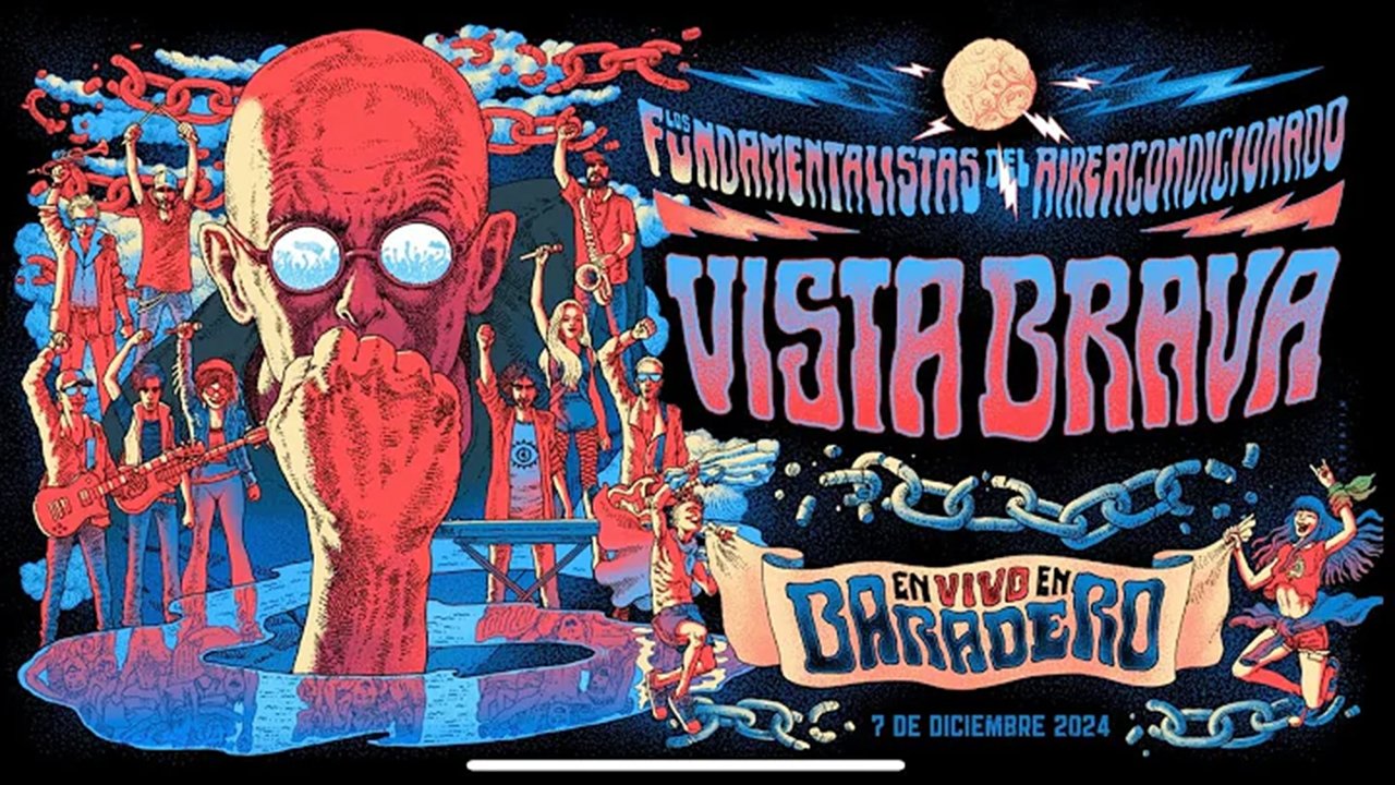 Backdrop for Los Fundamentalistas del Aire Acondicionado - Vista brava en vivo en Baradero