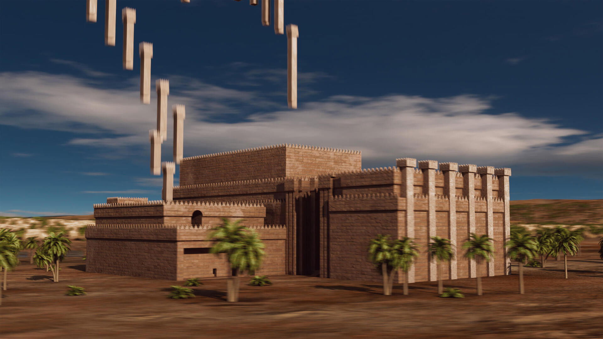 Backdrop for Sur la piste des jardins de Babylone