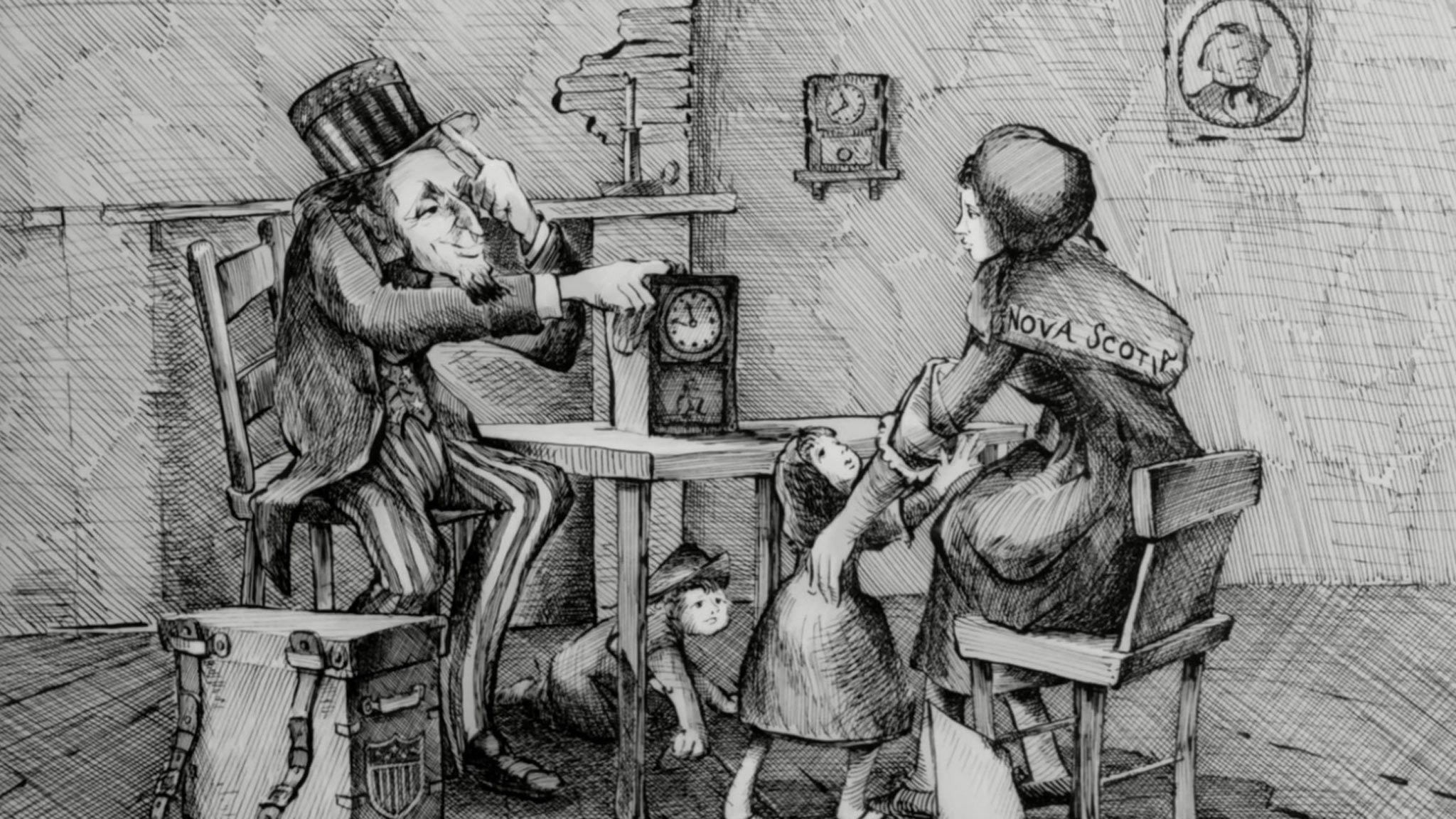 Backdrop for The Border Confirmed: The Treaty of Washington (1867-1871)