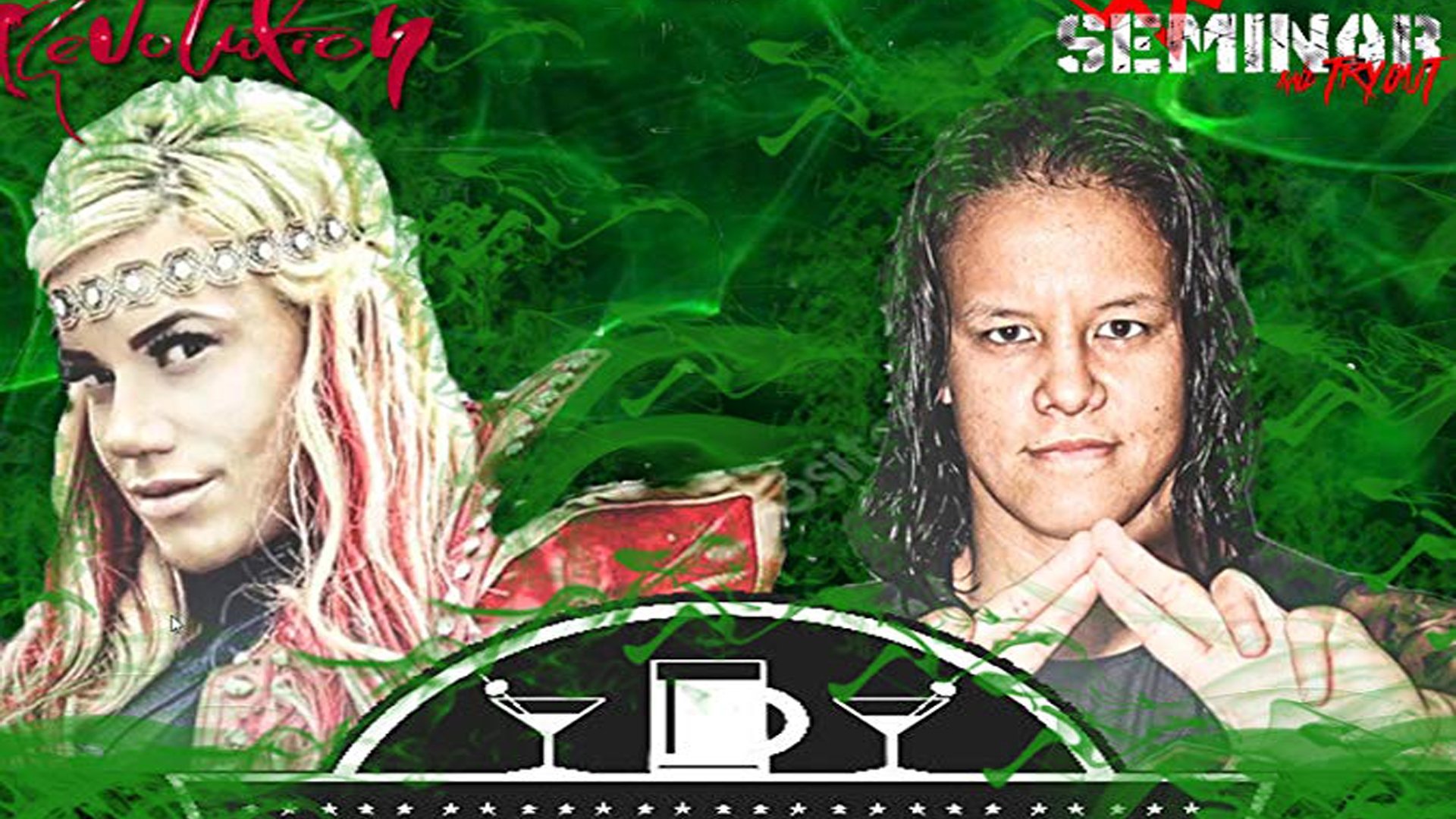 Backdrop for Bar Wrestling