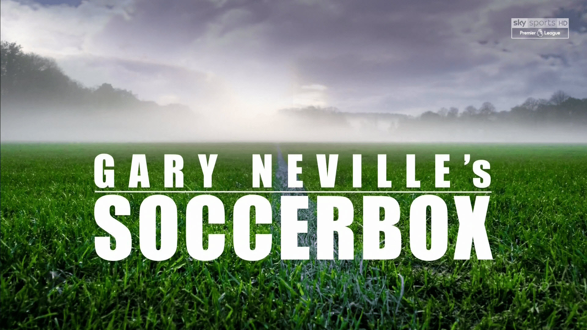 Backdrop for Gary Neville's Soccerbox