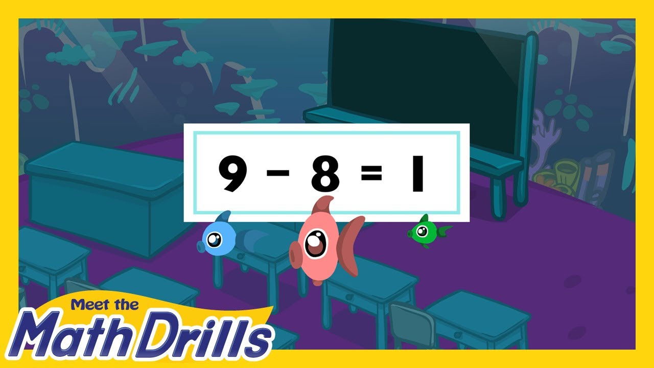 Backdrop for Meet the Math Drills - Subtraction