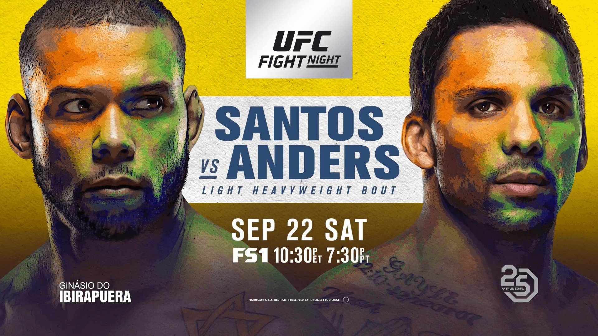 Backdrop for UFC Fight Night 137: Santos vs. Anders