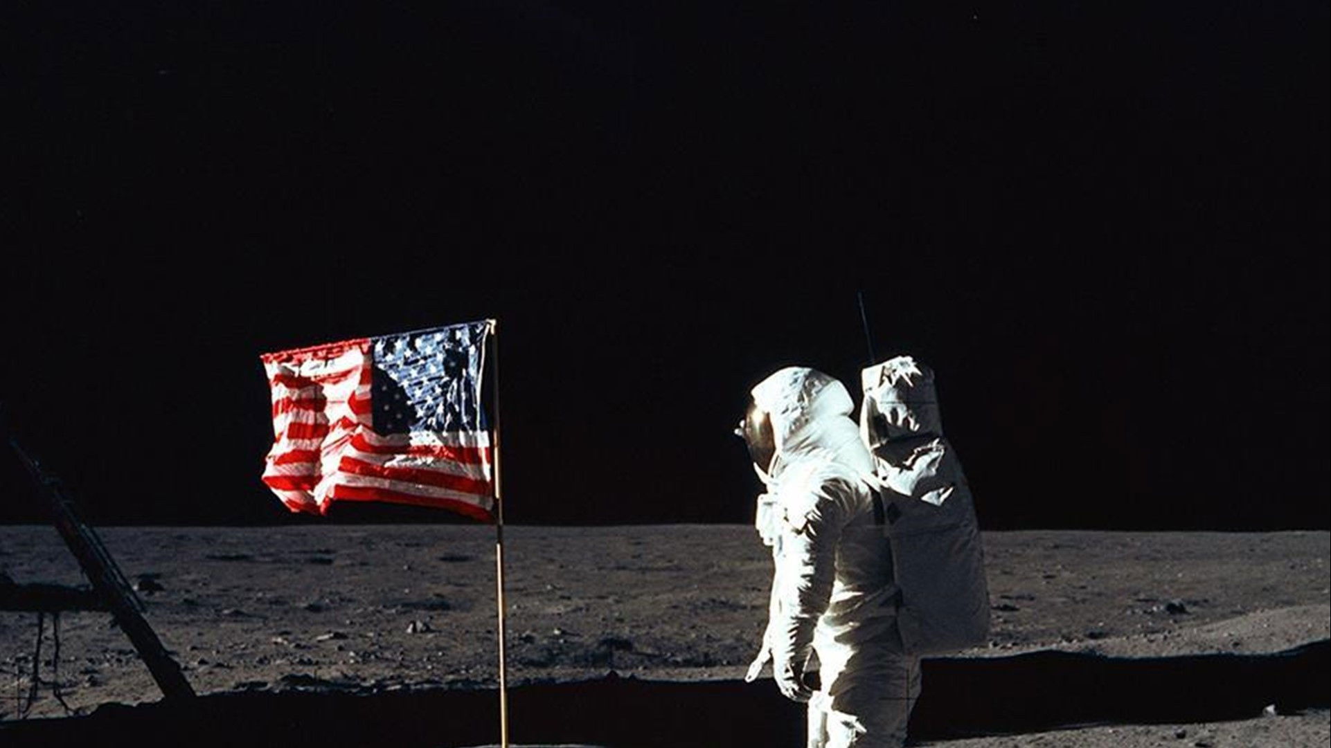 Backdrop for Moon Landing Live