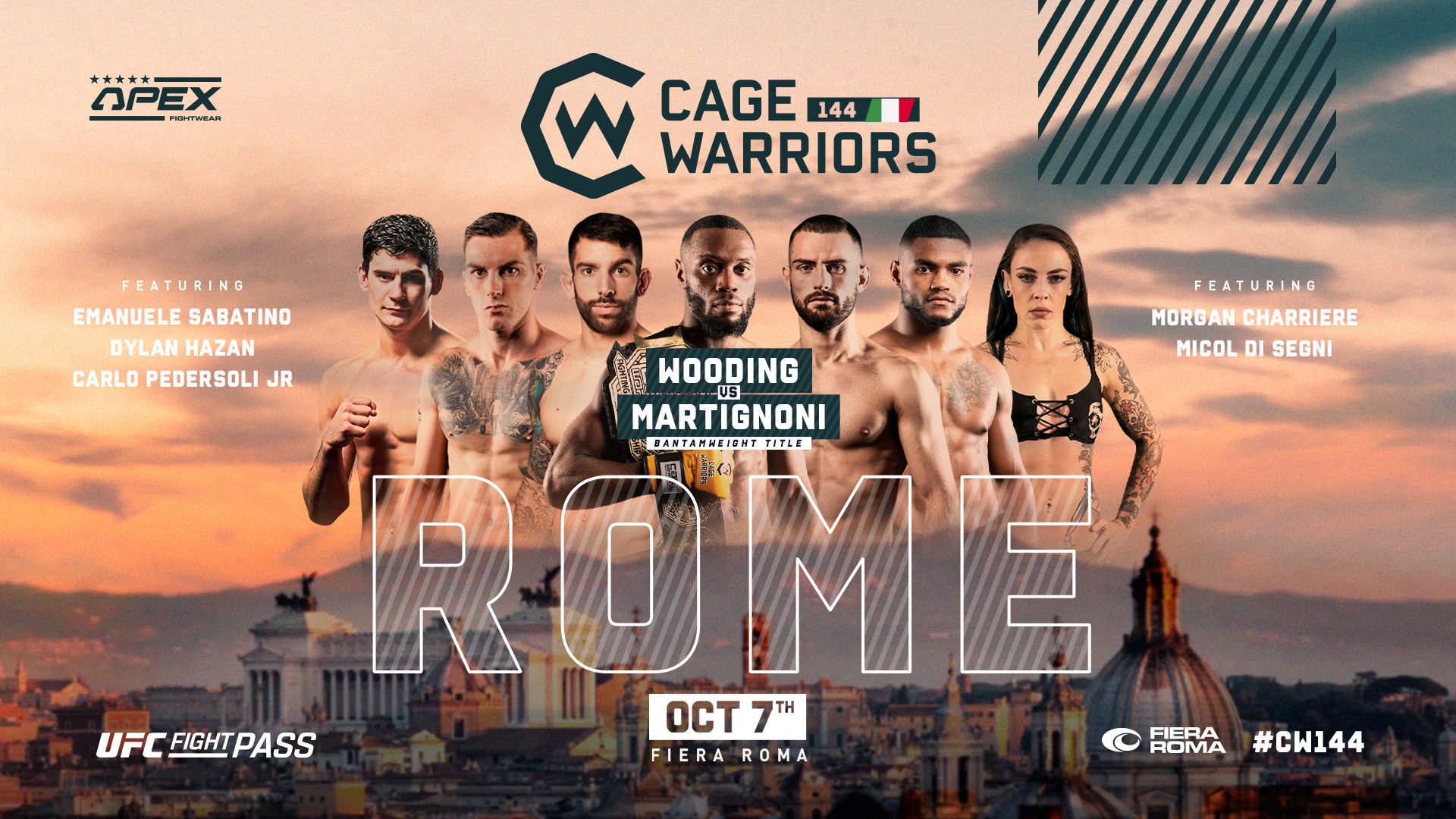 Backdrop for Cage Warriors 144: Rome