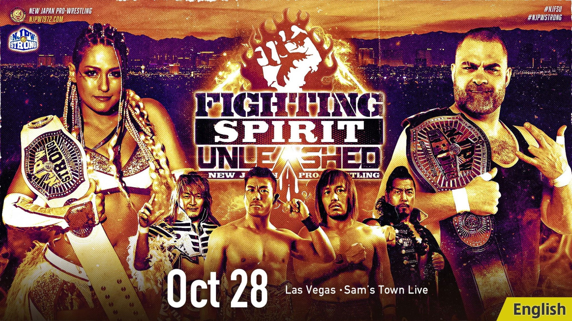 Backdrop for NJPW STRONG Fighting Spirit Unleashed 2023