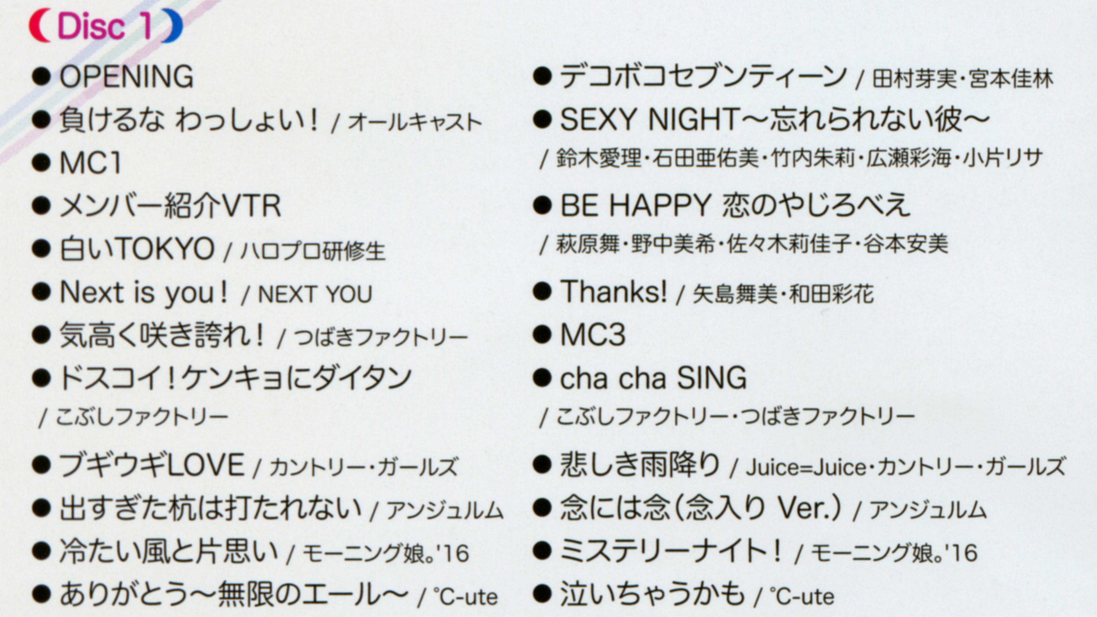 Backdrop for Hello! Project 2016 Winter ~DANCING! SINGING! EXCITING!~