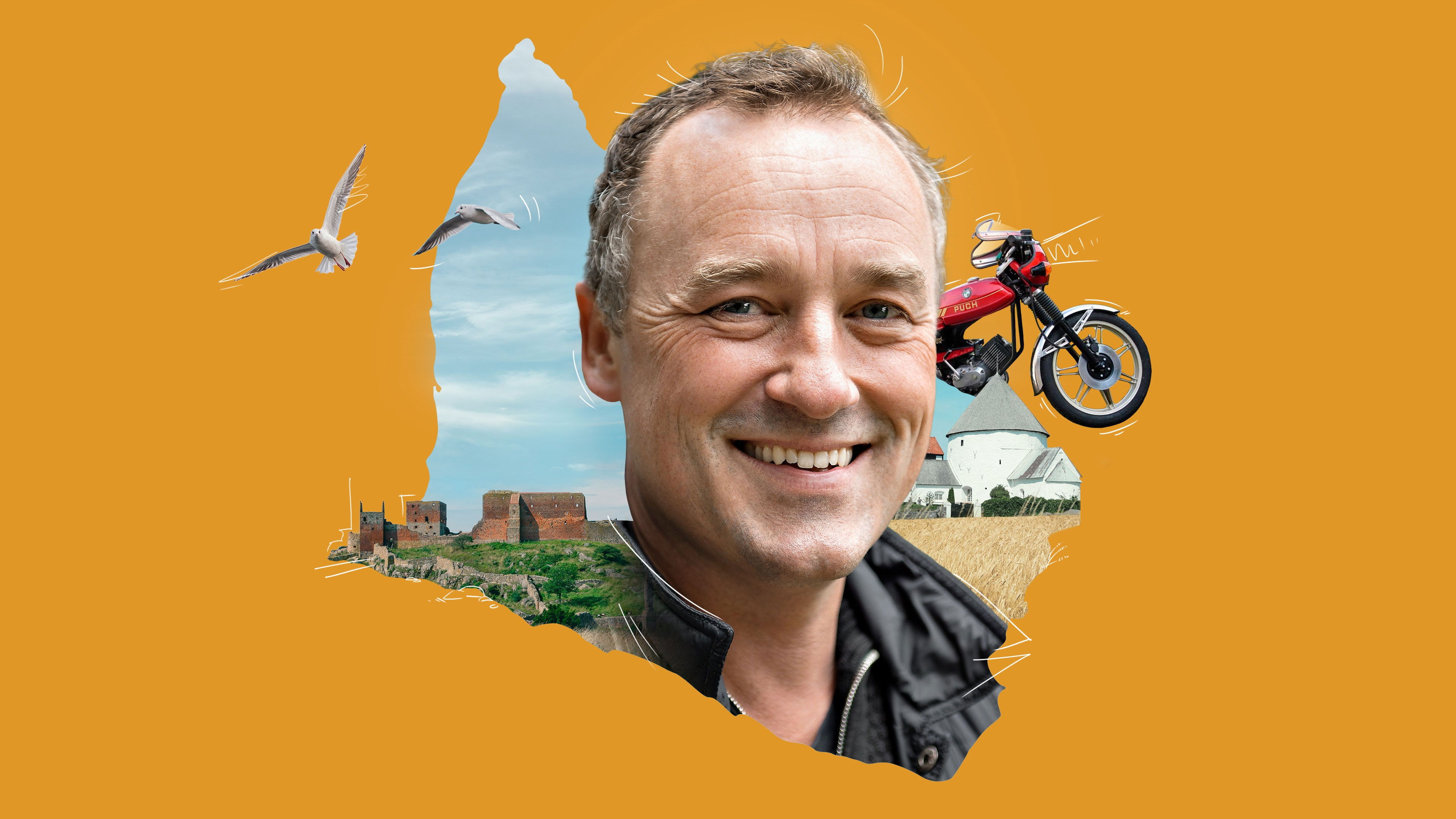 Backdrop for Ingemann og Bornholm