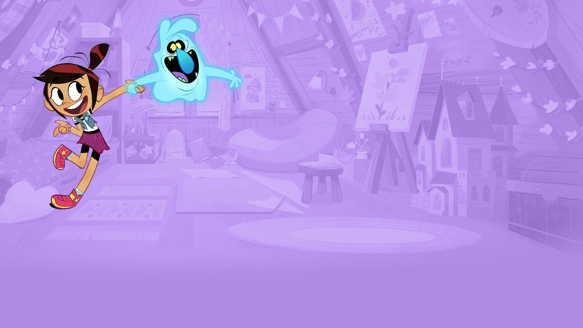 Backdrop for Spring Shorts-Tacular with the Ghost and Molly McGee