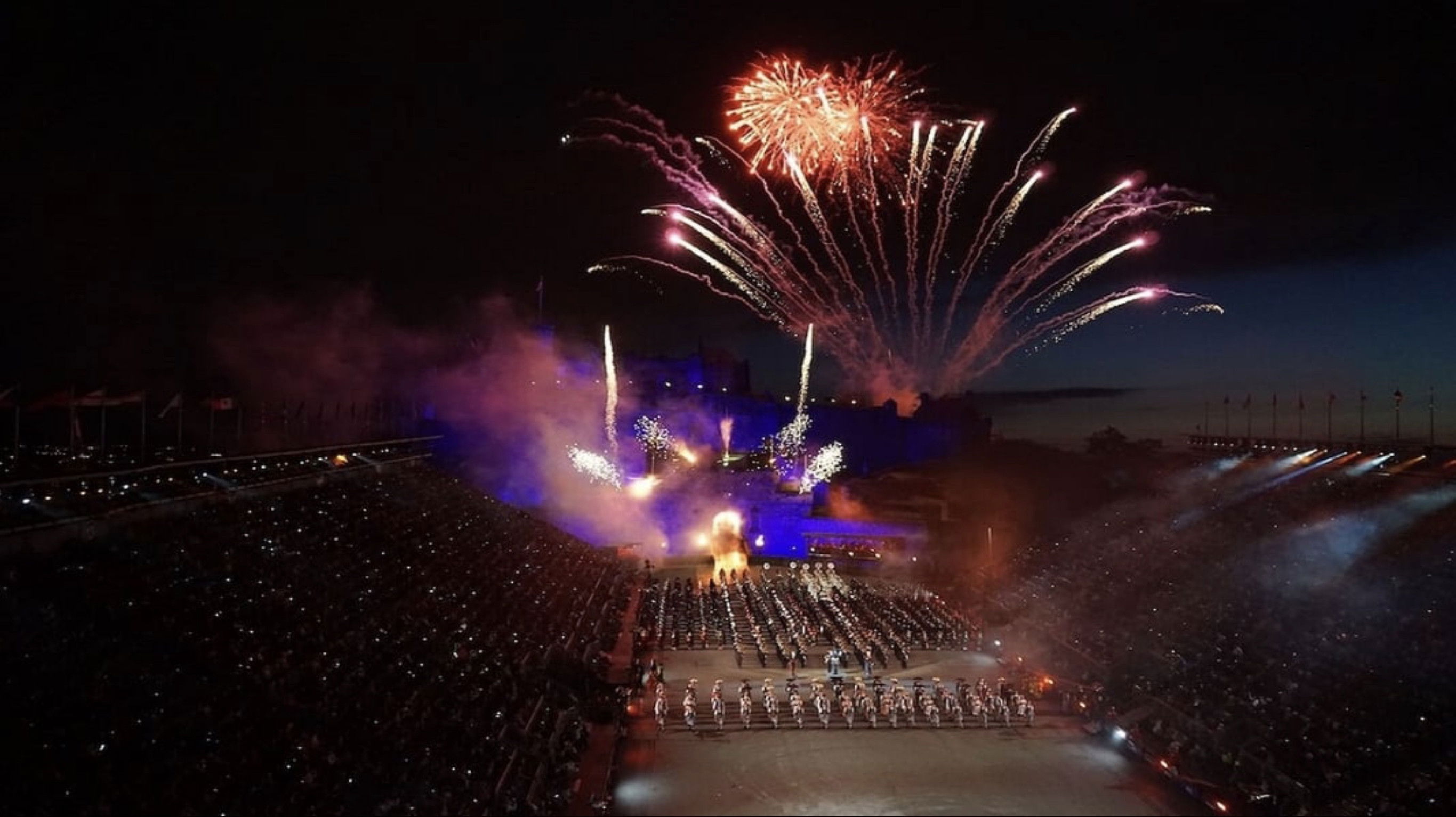 Backdrop for The Royal Edinburgh Military Tattoo: The Sky's The Limit
