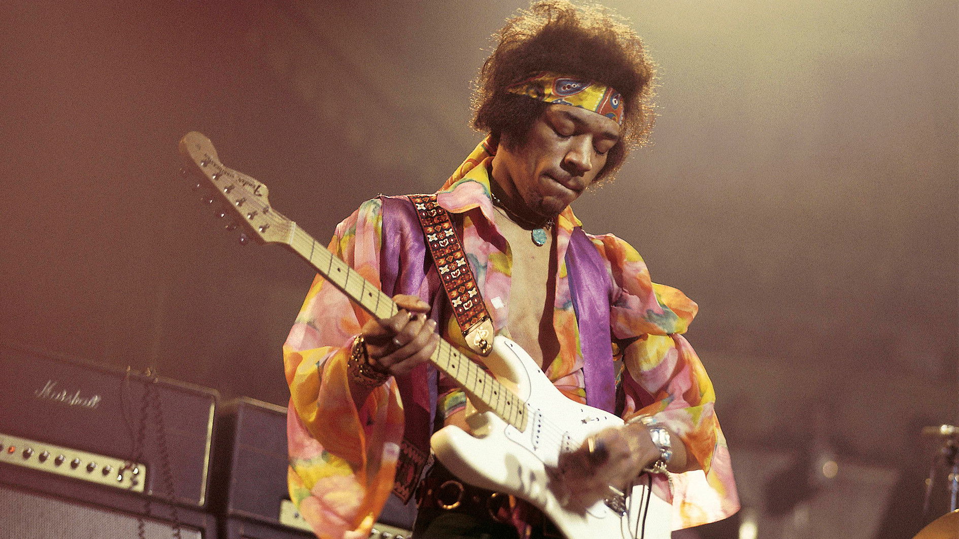 Backdrop for Career of rock legend Jimi Hendrix